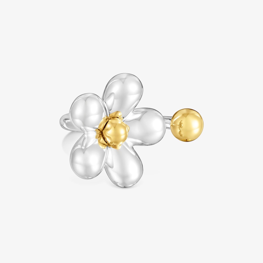Bague ouverte bicolore Daisy