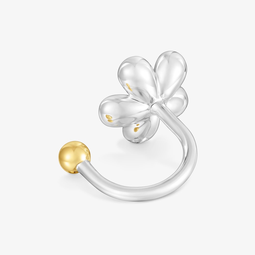 Bague ouverte bicolore Daisy