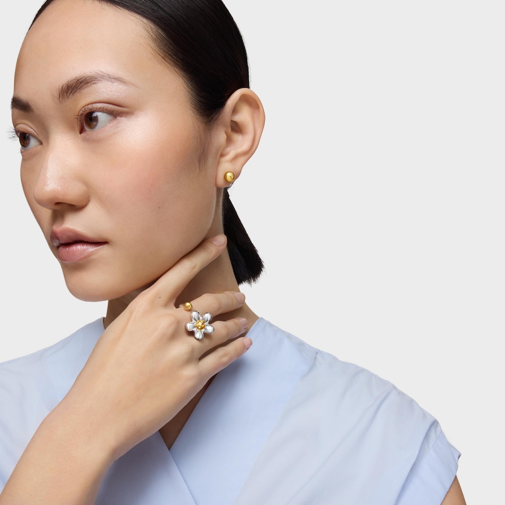 Bague ouverte bicolore Daisy