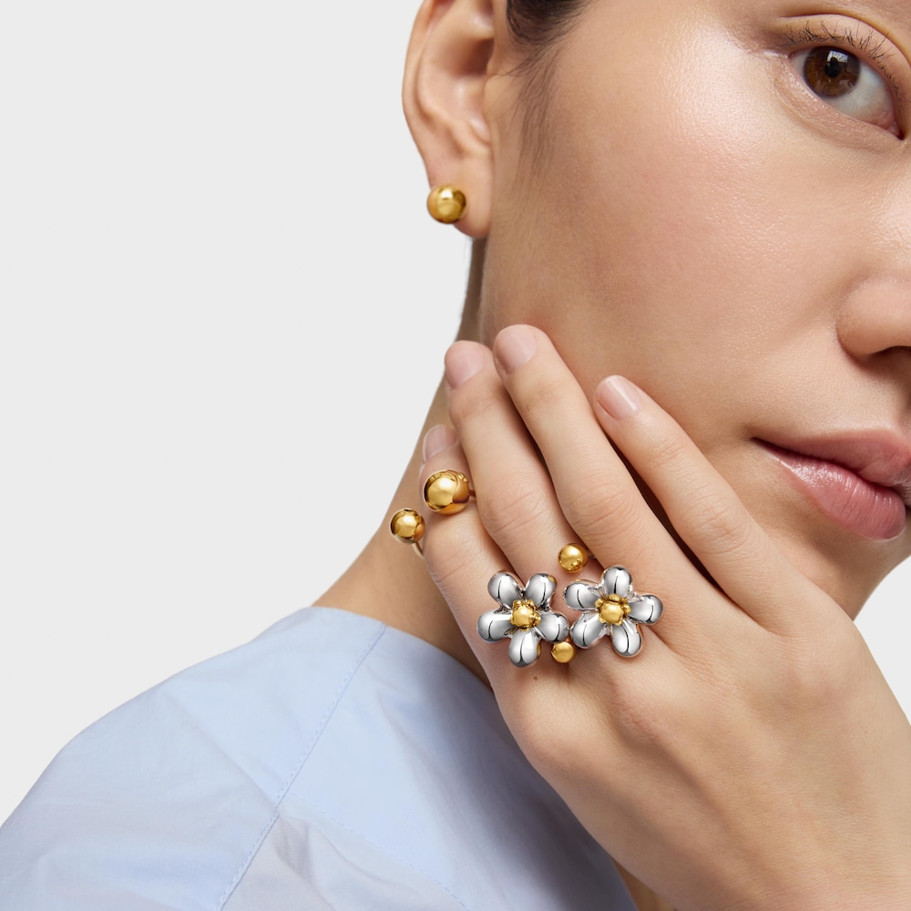 Bague ouverte bicolore Daisy