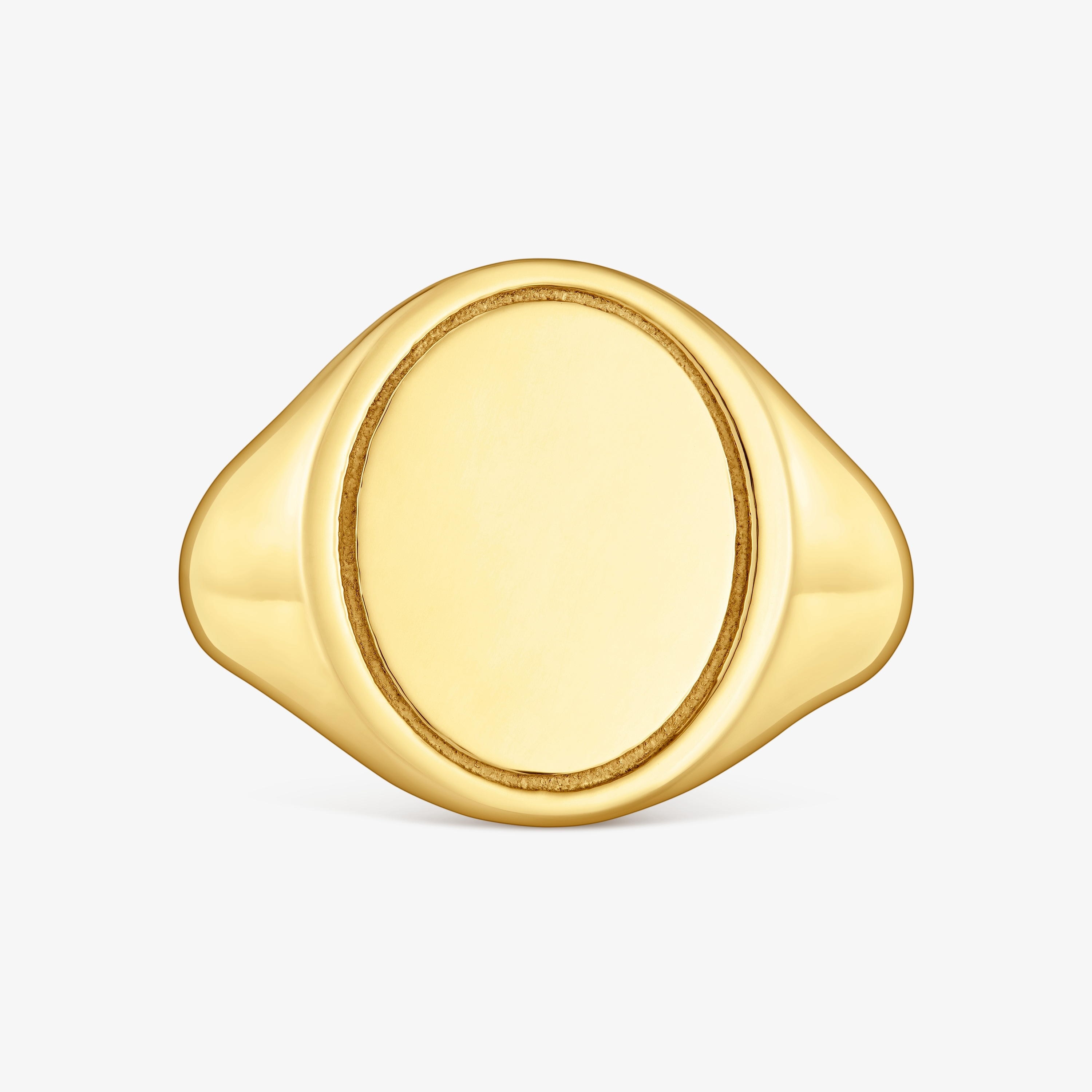 16 mm 18K gold vermeil Signet ring TOUS Basics