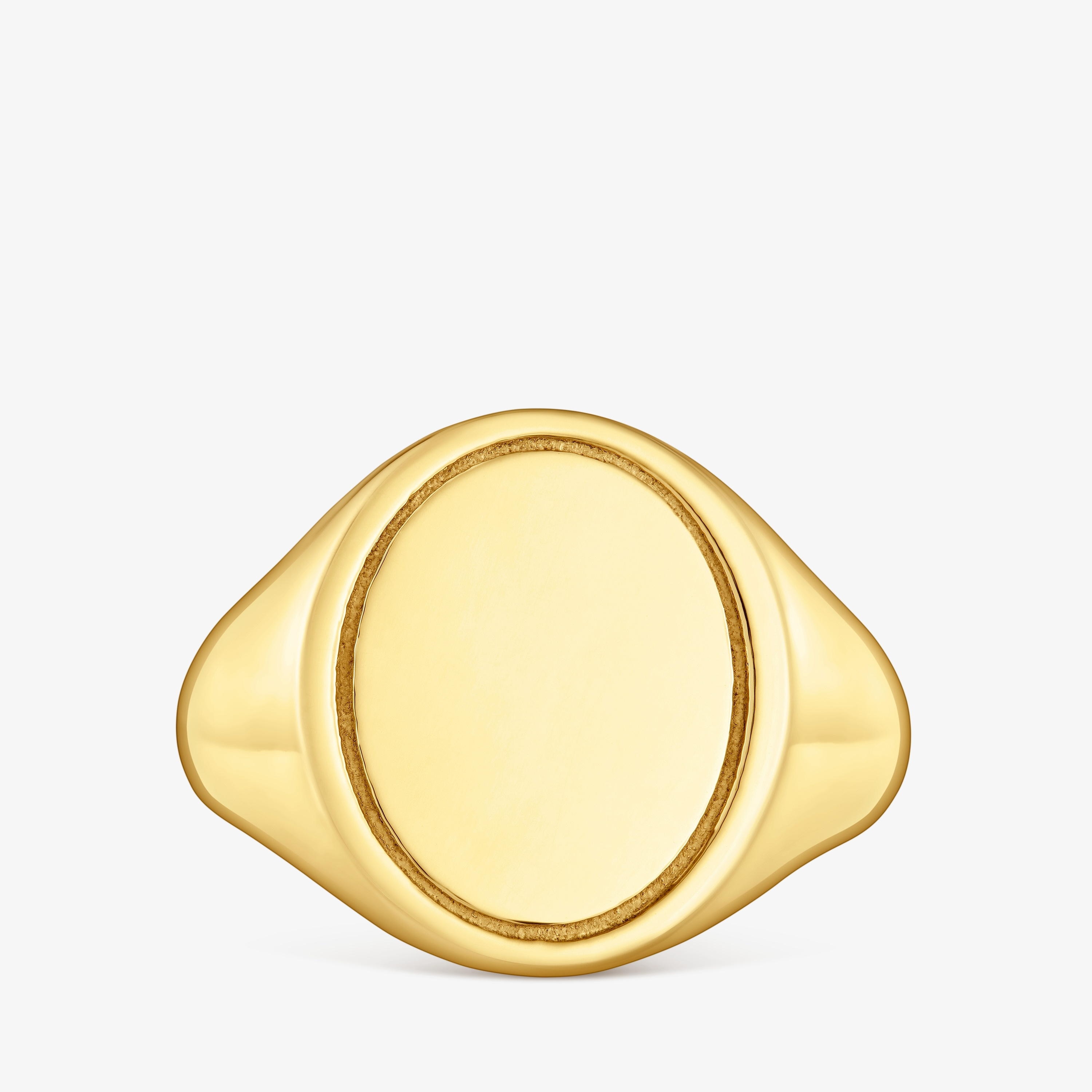 16 mm 18K gold vermeil Signet ring TOUS Basics