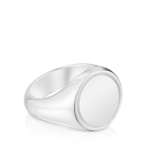 Anillo sello de plata 15 mm TOUS Basics