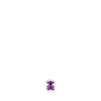 7mm silver and amethyst Charm bear motif TOUS Basics