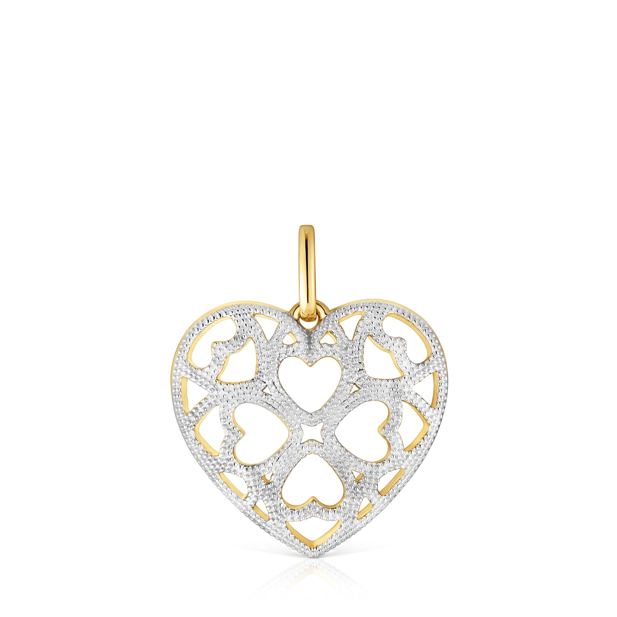 Tous - Colgante Corazón Bicolor Medallions - Plateado