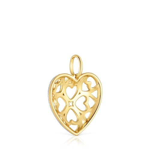 Colgante corazón bicolor Medallions