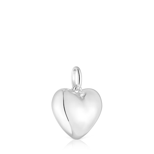 Small silver heart motif Pendant Garden of Love