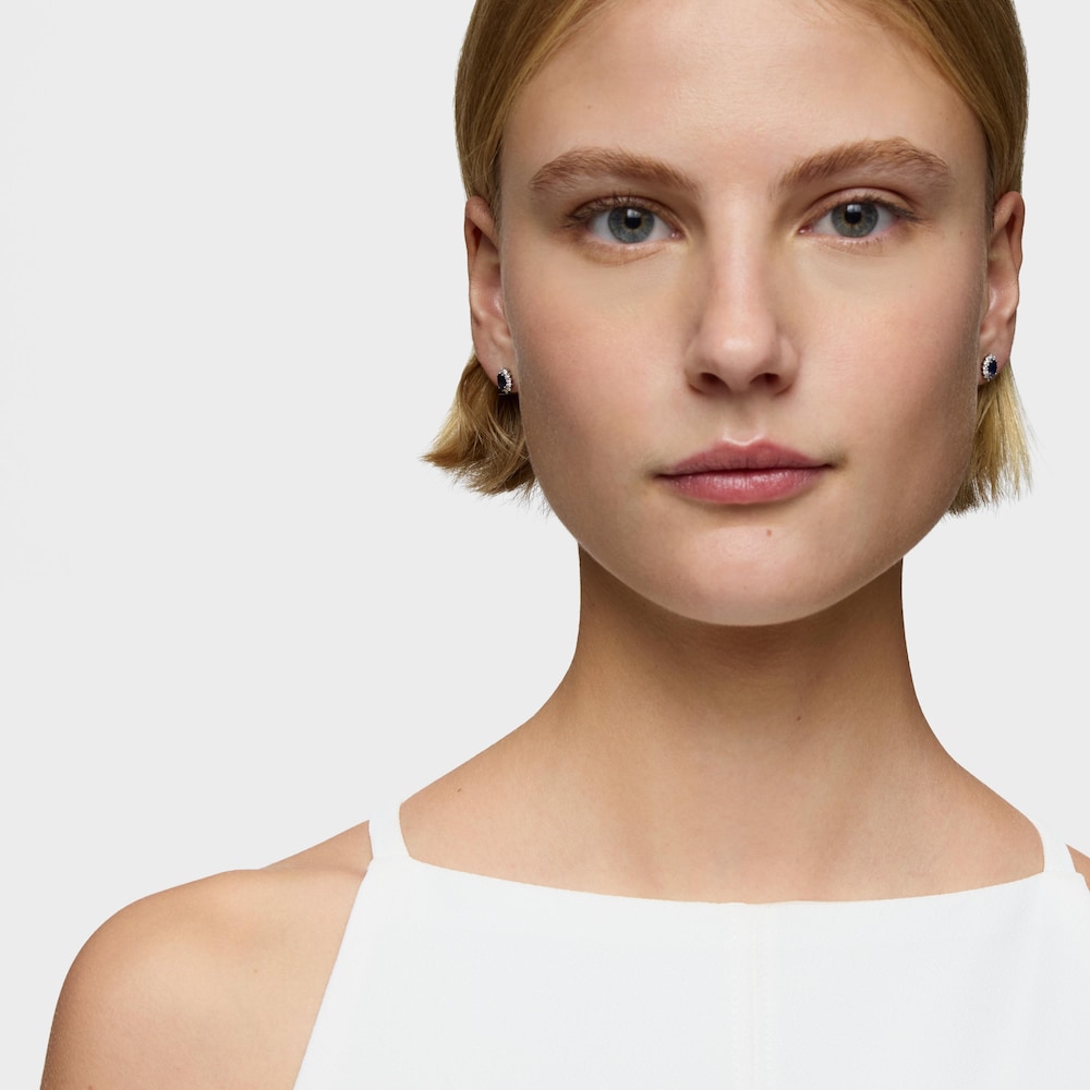 Pendientes de oro blanco con diamantes y zafiros TOUS Sweet Sapphire
