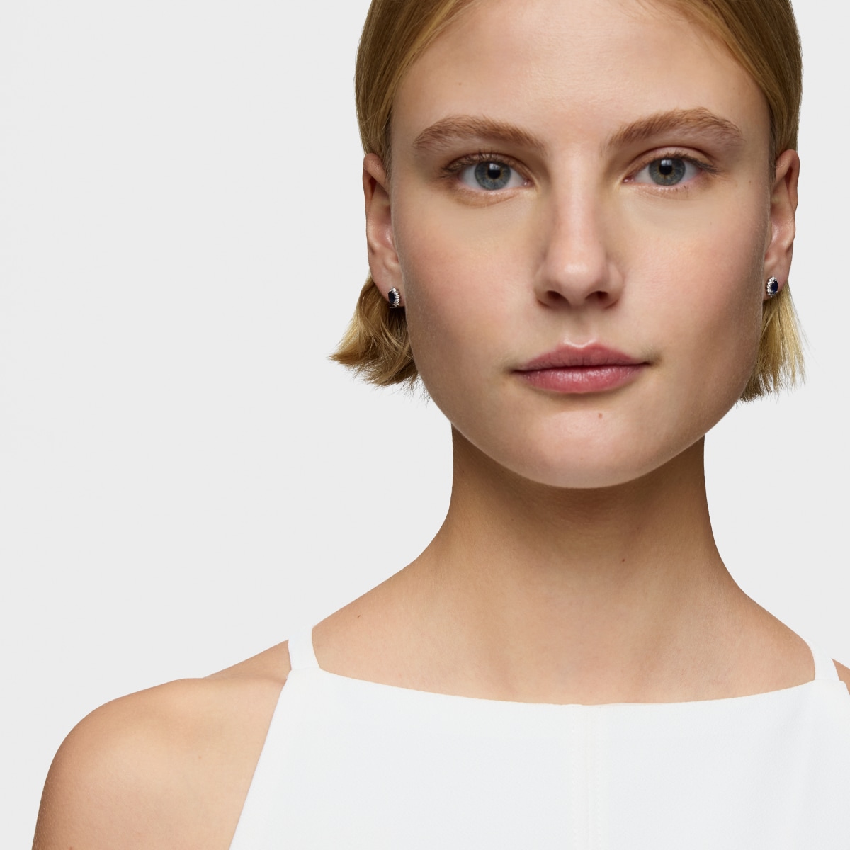 White gold earrings with diamonds and sapphires TOUS Sweet Sapphire