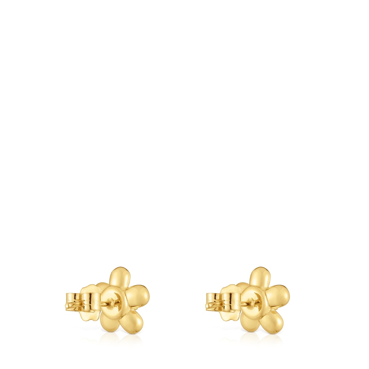 Gold Earrings with 10 mm cultured pearls Daisy
