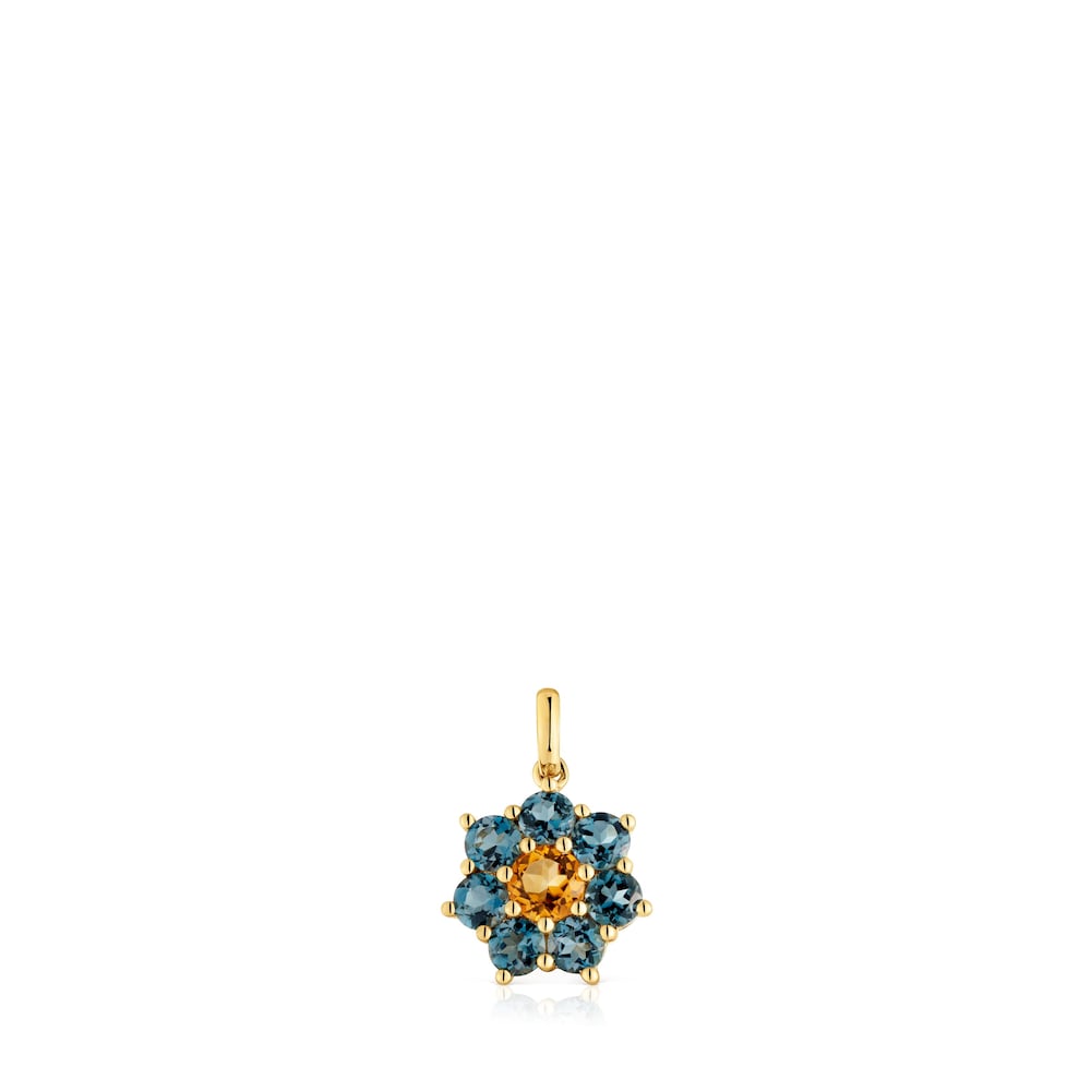 Colgante de oro y gemas Daisy Colgante de oro y gemas Daisy