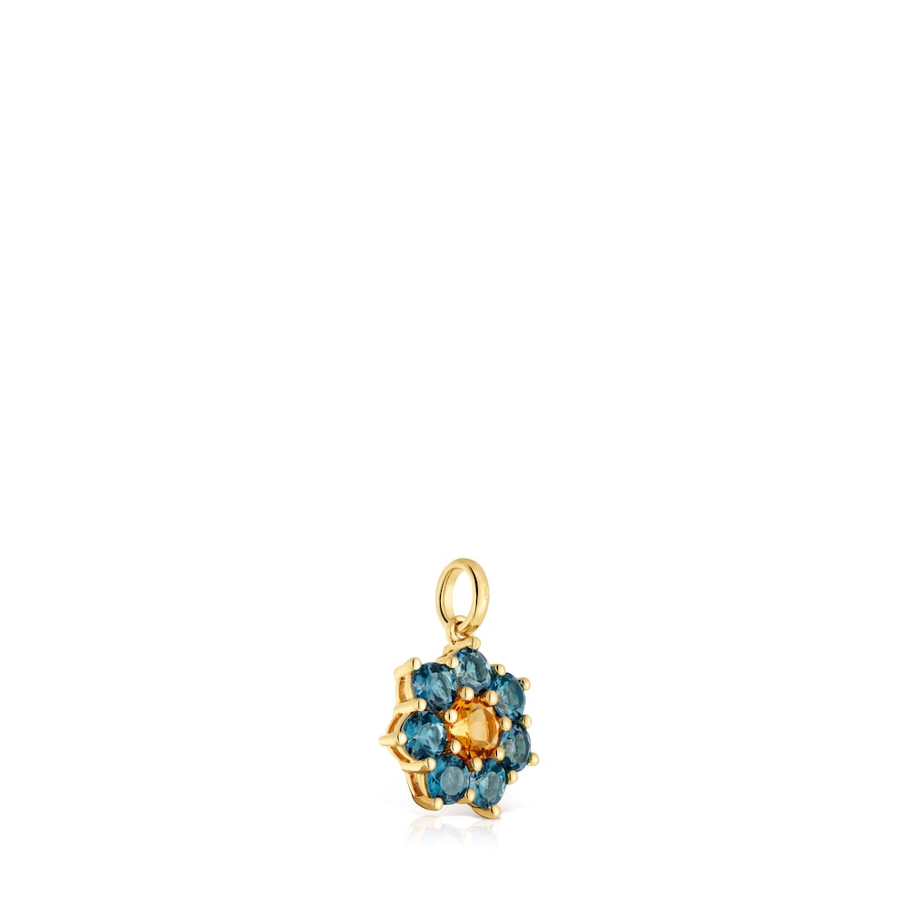 Colgante de oro y gemas Daisy Colgante de oro y gemas Daisy