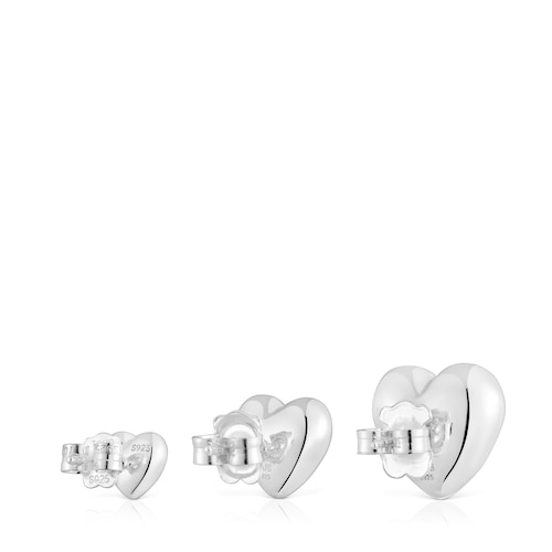 Pack de pendientes de plata corazón Garden Of Love