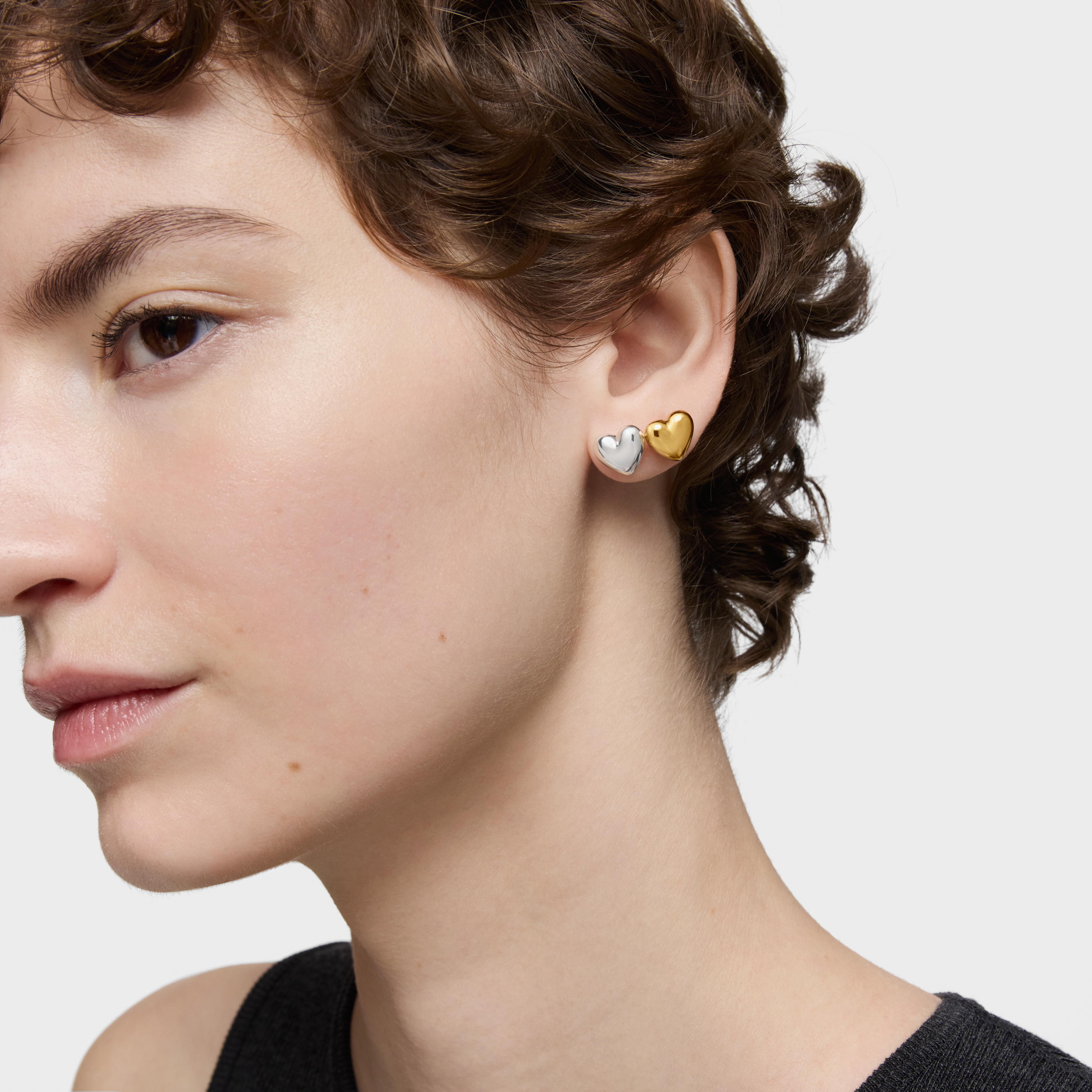 【HYERES LOR】23SS★ Erite23 SV(Y) Pave One Touch Earring S HYERES LOR】23SS☆ Erite23 SV(Y) Pave One Touch Earring S