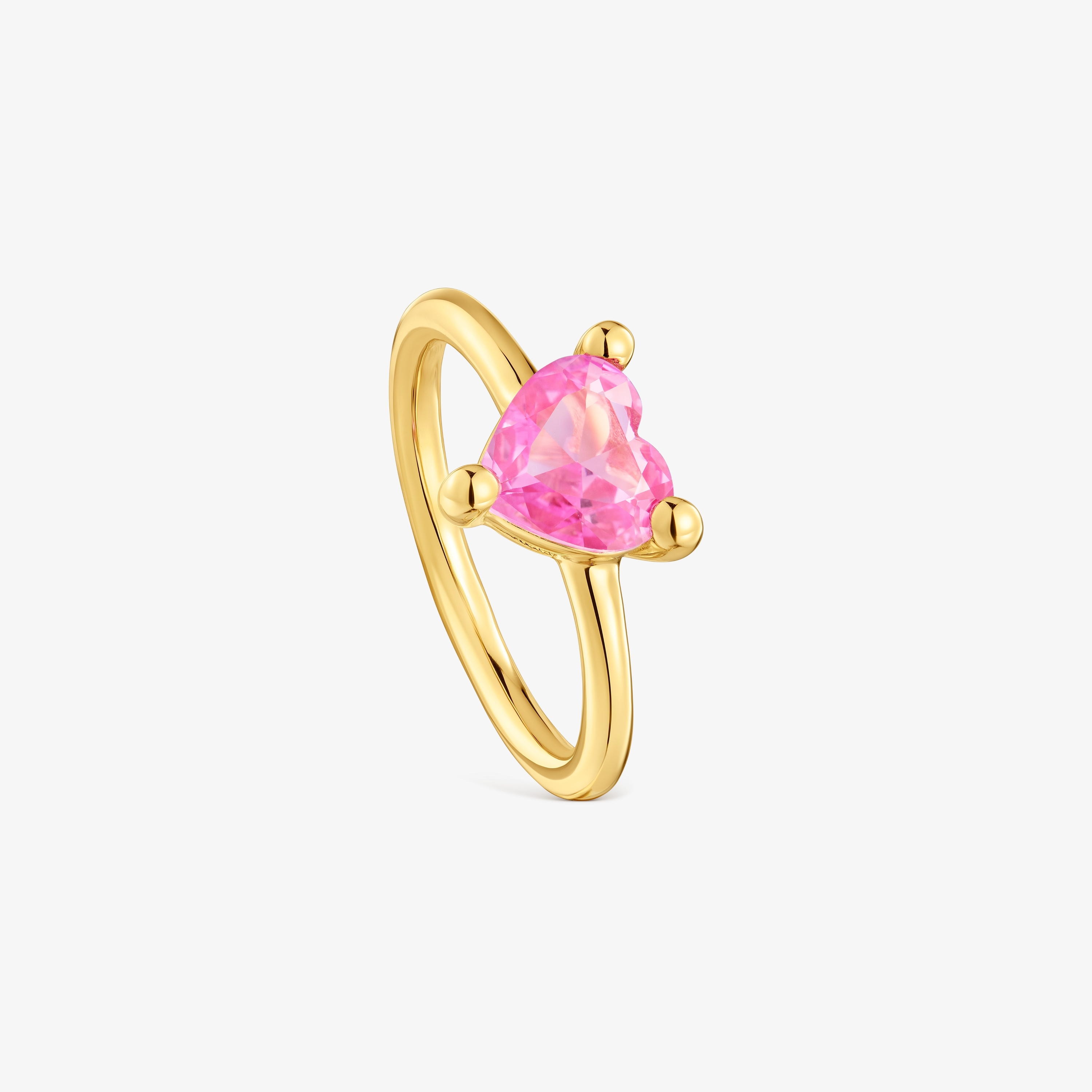 18K gold vermeil Ring with lab-grown sapphire Garden of Love LGG