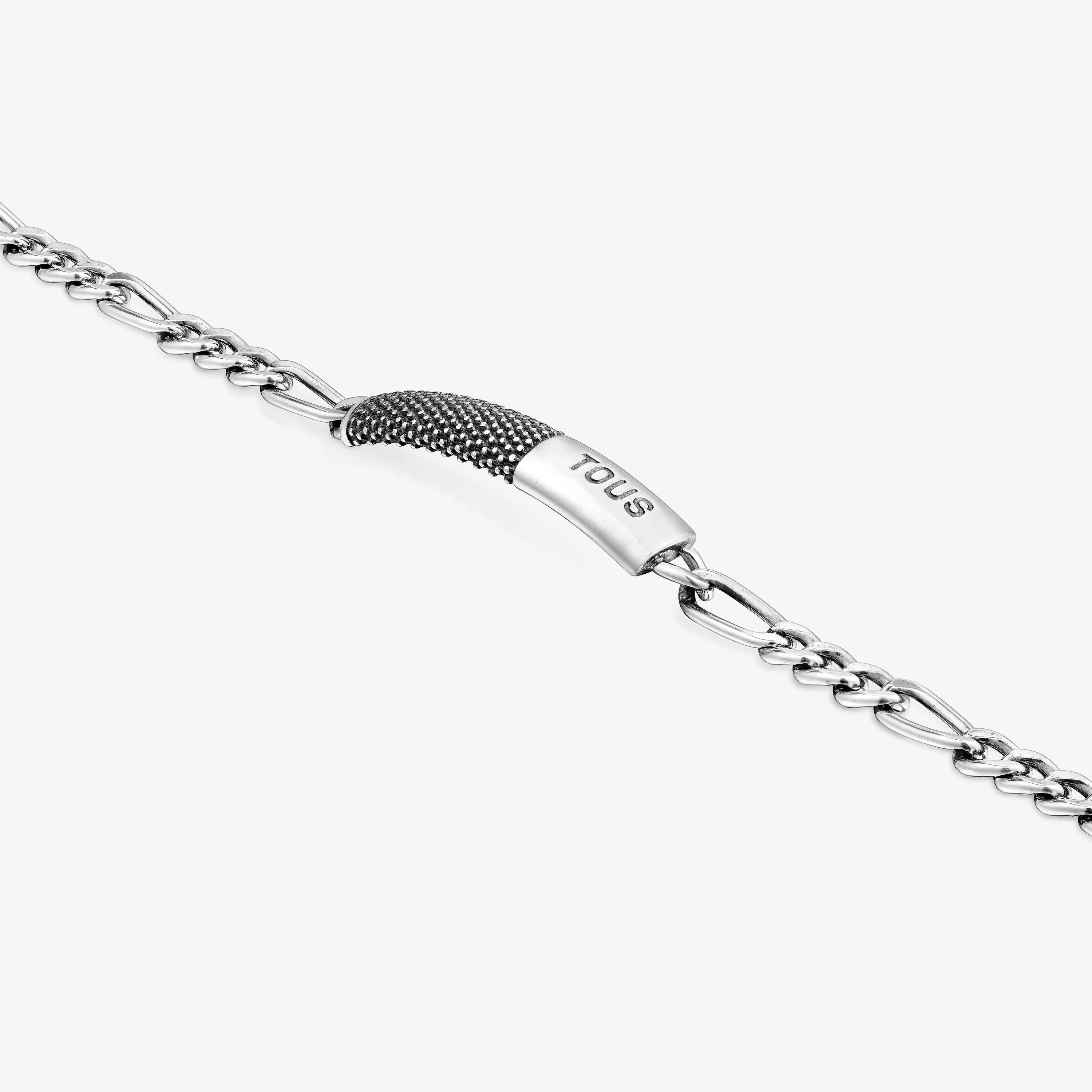 Aged silver chain Bracelet TOUS Man