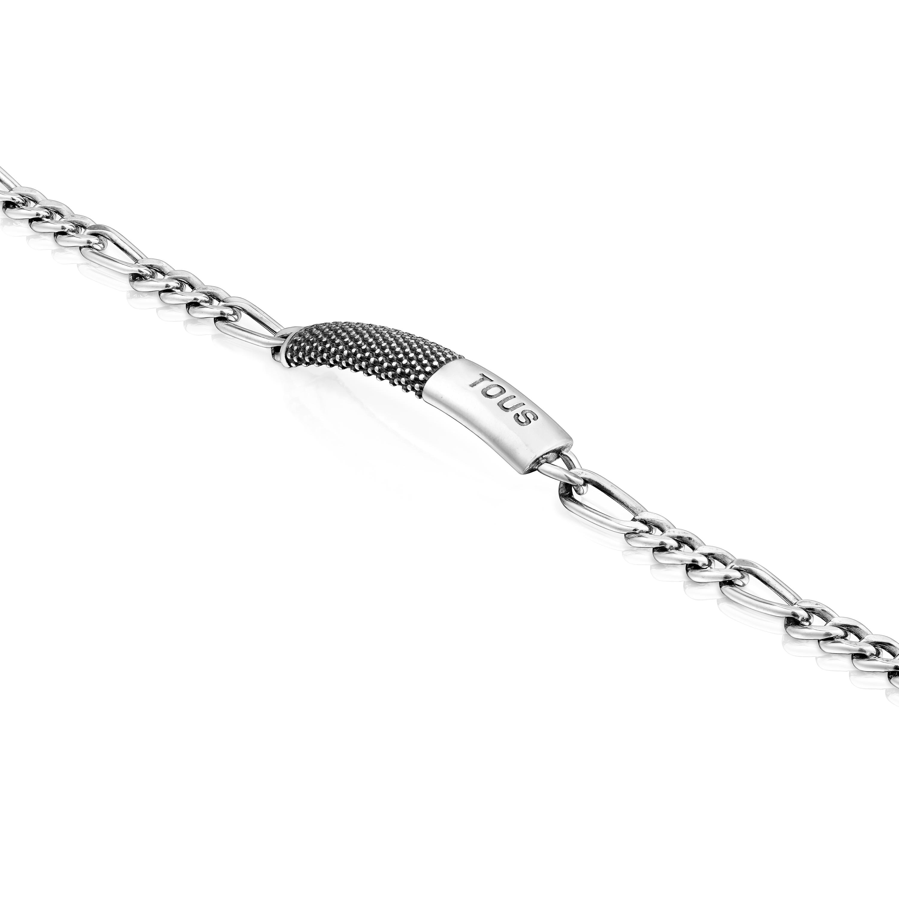 Aged silver chain Bracelet TOUS Man
