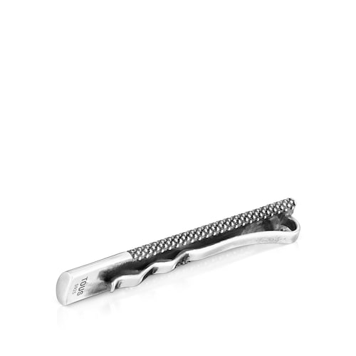 Pasador de corbata de plata envejecida TOUS Man