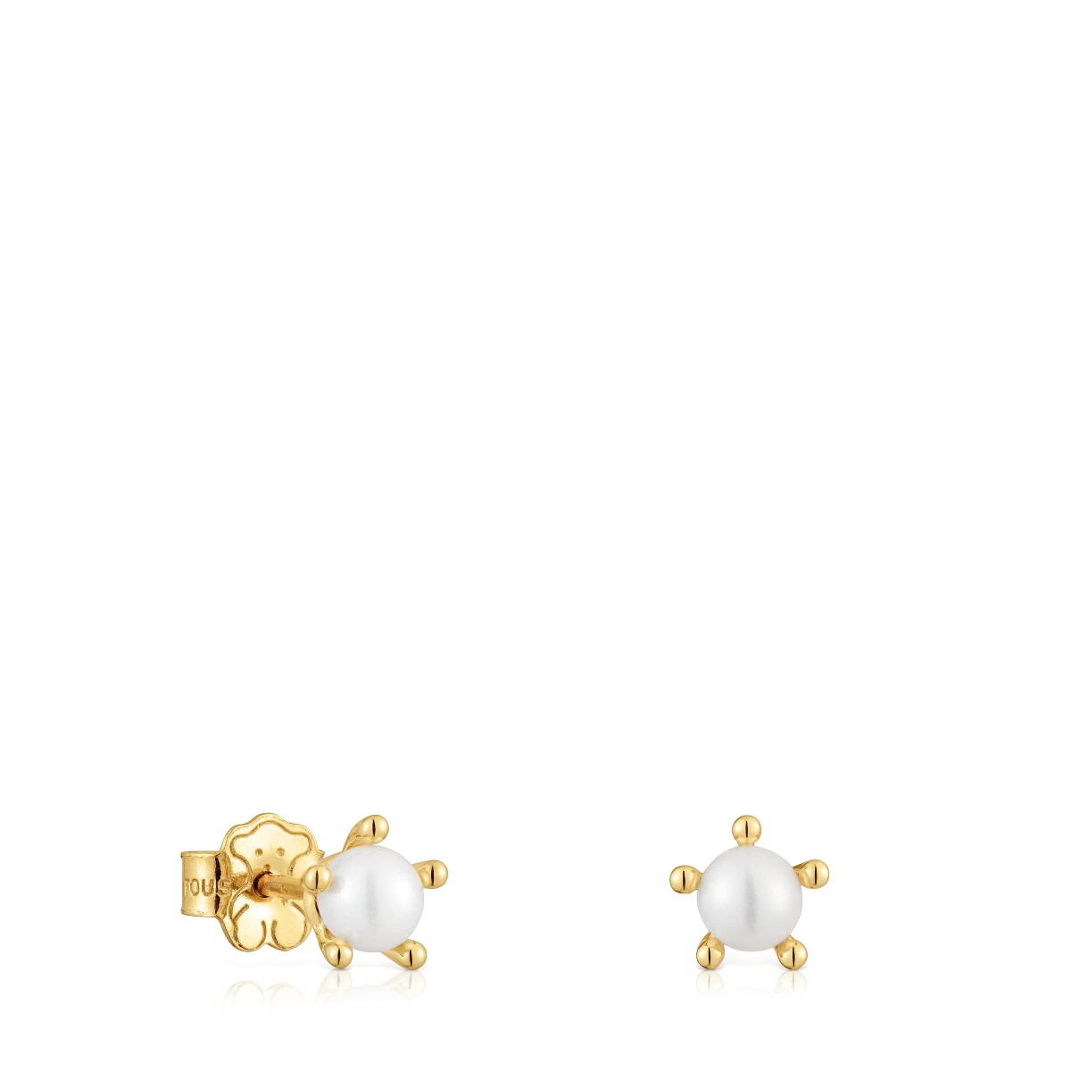 Gold Earrings with cultured pearls TOUS Garden