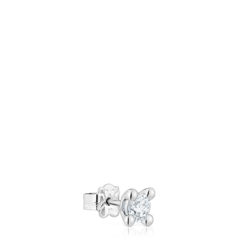 Individual platinum Earring with 0,50ct lab-grown diamond TOUS Shine LGD