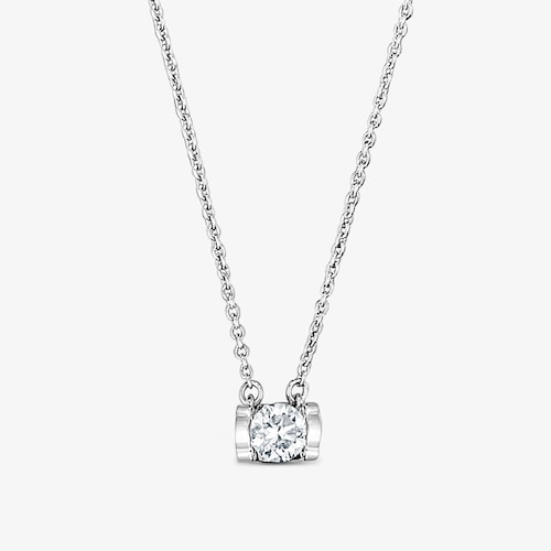 Choker in platino con diamante taglio brillante da 0,25&nbsp;ct creato in laboratorio TOUS Sweet Diamonds LGD