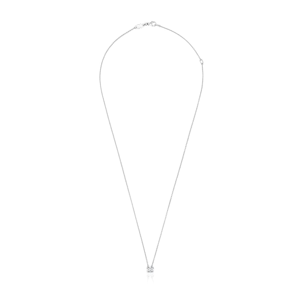 Gargantilla de platino con diamante talla brillante creado en laboratorio 0,25 ct Sweet Diamonds LGD image number 1
