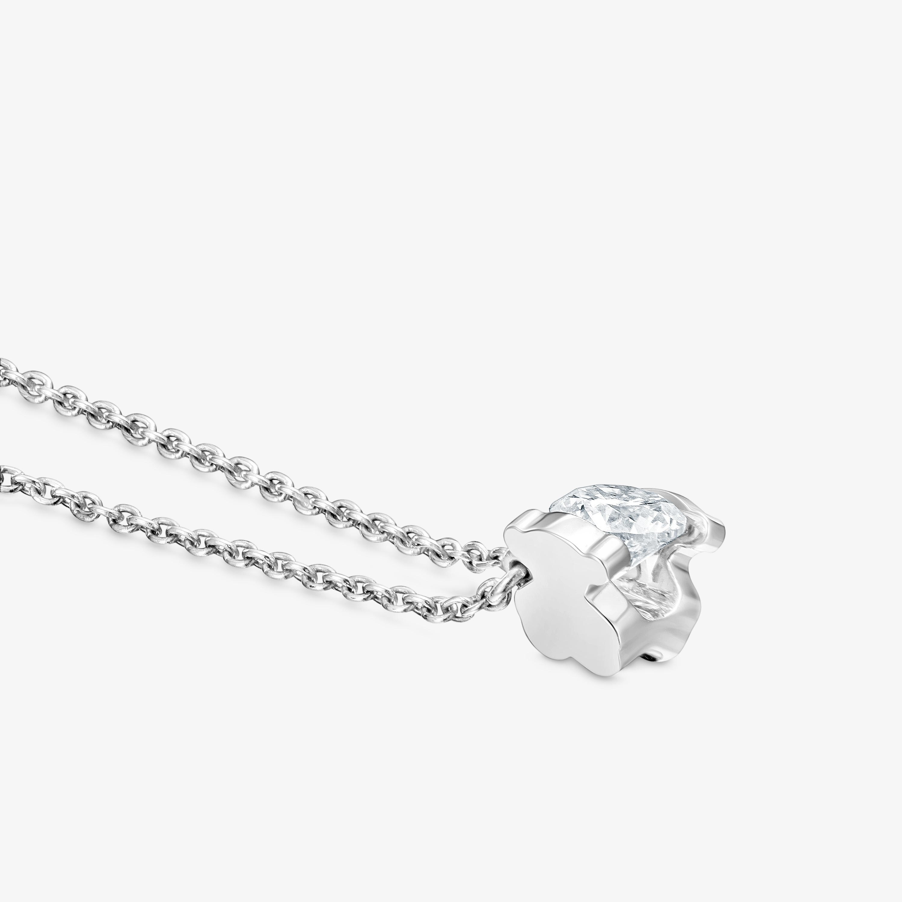 Platinum Choker with 0.25ct brilliant-cut lab-grown diamond TOUS Sweet Diamonds LGD