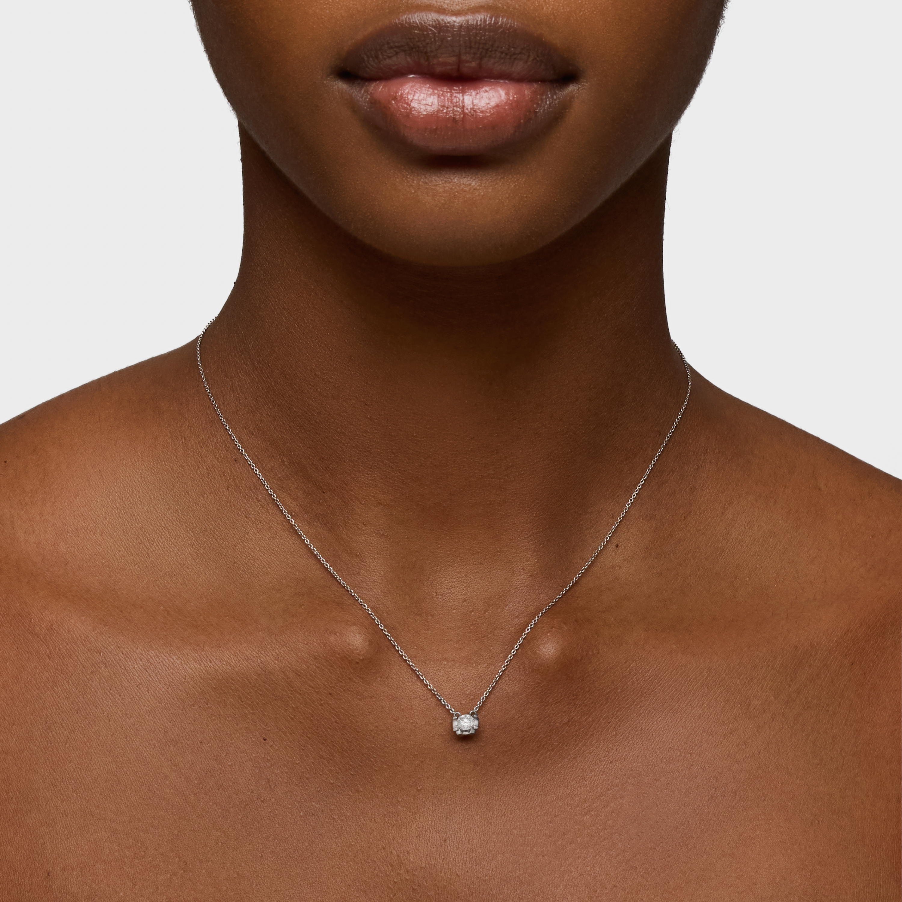 Platinum Choker with 0.25ct brilliant-cut lab-grown diamond TOUS Sweet Diamonds LGD