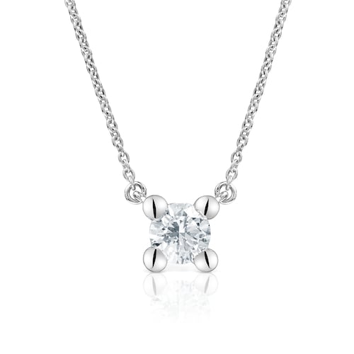 Gargantilla de platino con diamante creado en laboratorio 0,37 ct Shine LGD