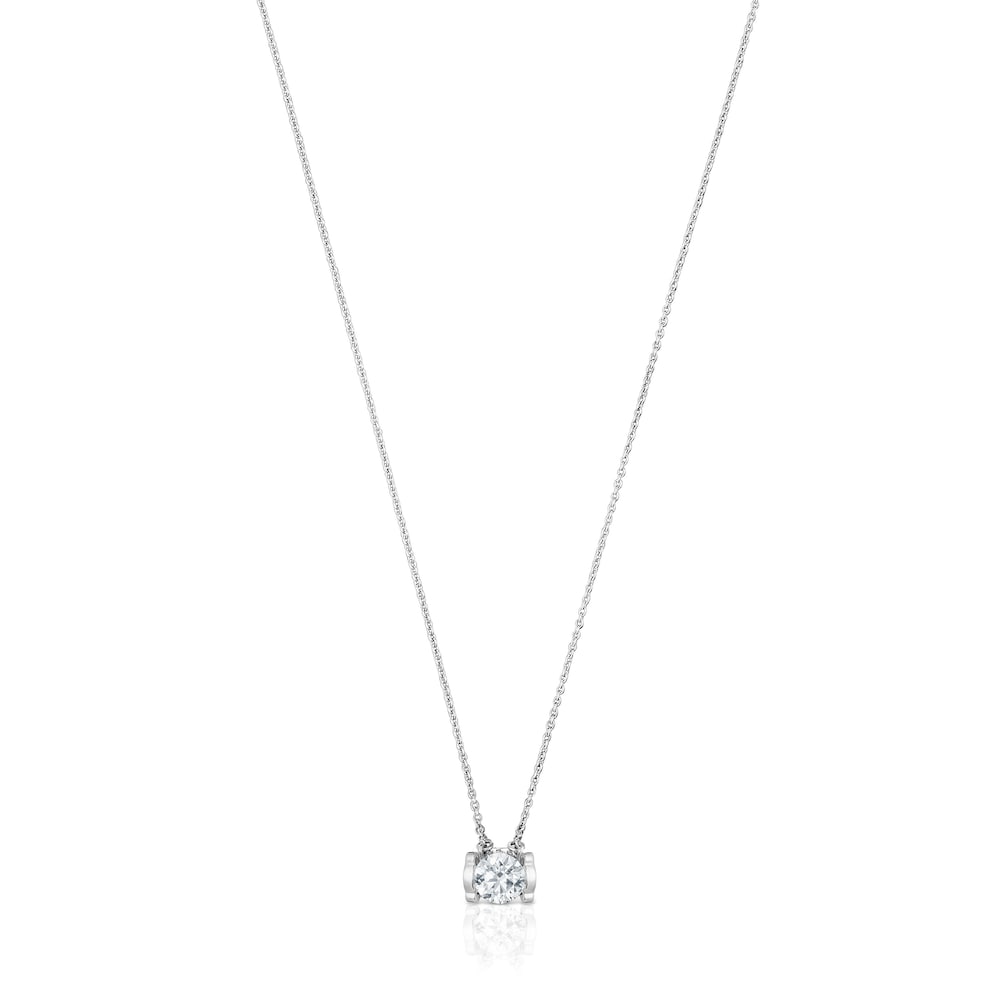 Platinum Choker with 0,50ct brilliant-cut lab-grown diamond TOUS Sweet Diamonds LGD image number 0