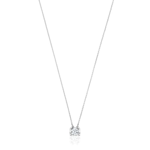 Gargantilla de platino con diamante talla brillante creado en laboratorio 0,50 ct Sweet Diamonds LGD