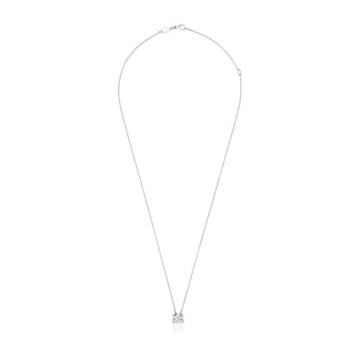 Gargantilla de platino con diamante talla brillante creado en laboratorio 0,50 ct Sweet Diamonds LGD
