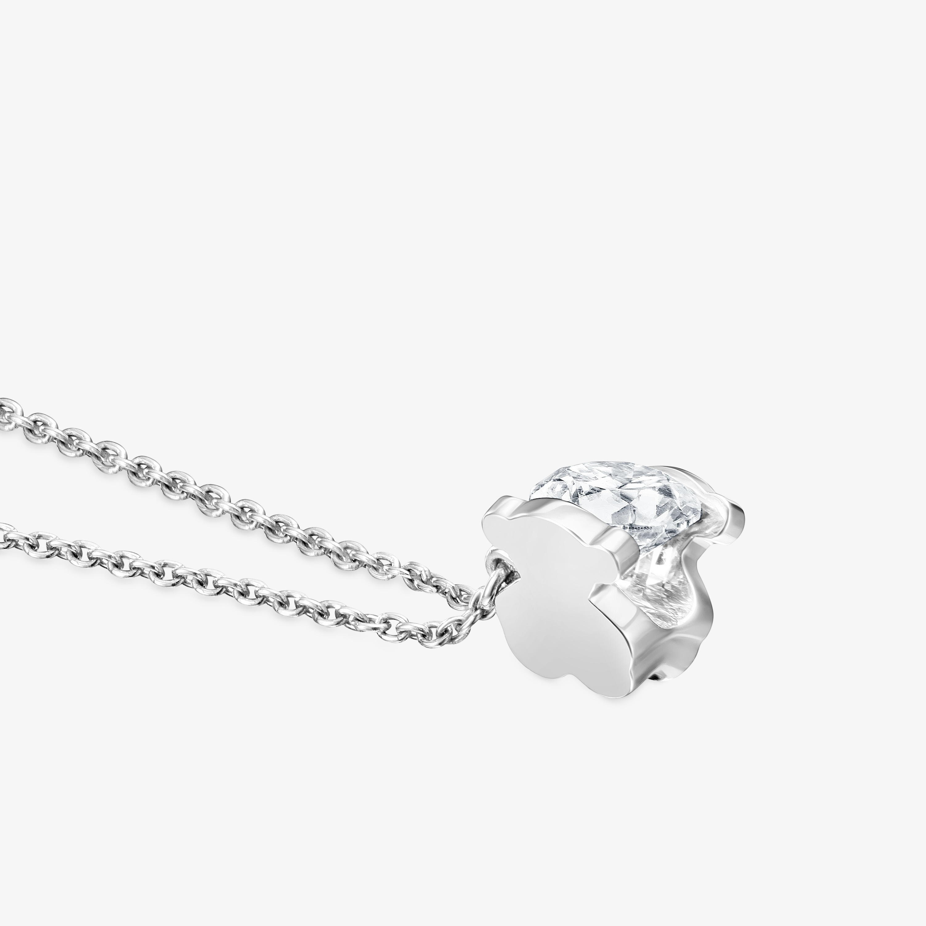 Platinum Choker with 0.50ct brilliant-cut lab-grown diamond TOUS Sweet Diamonds LGD