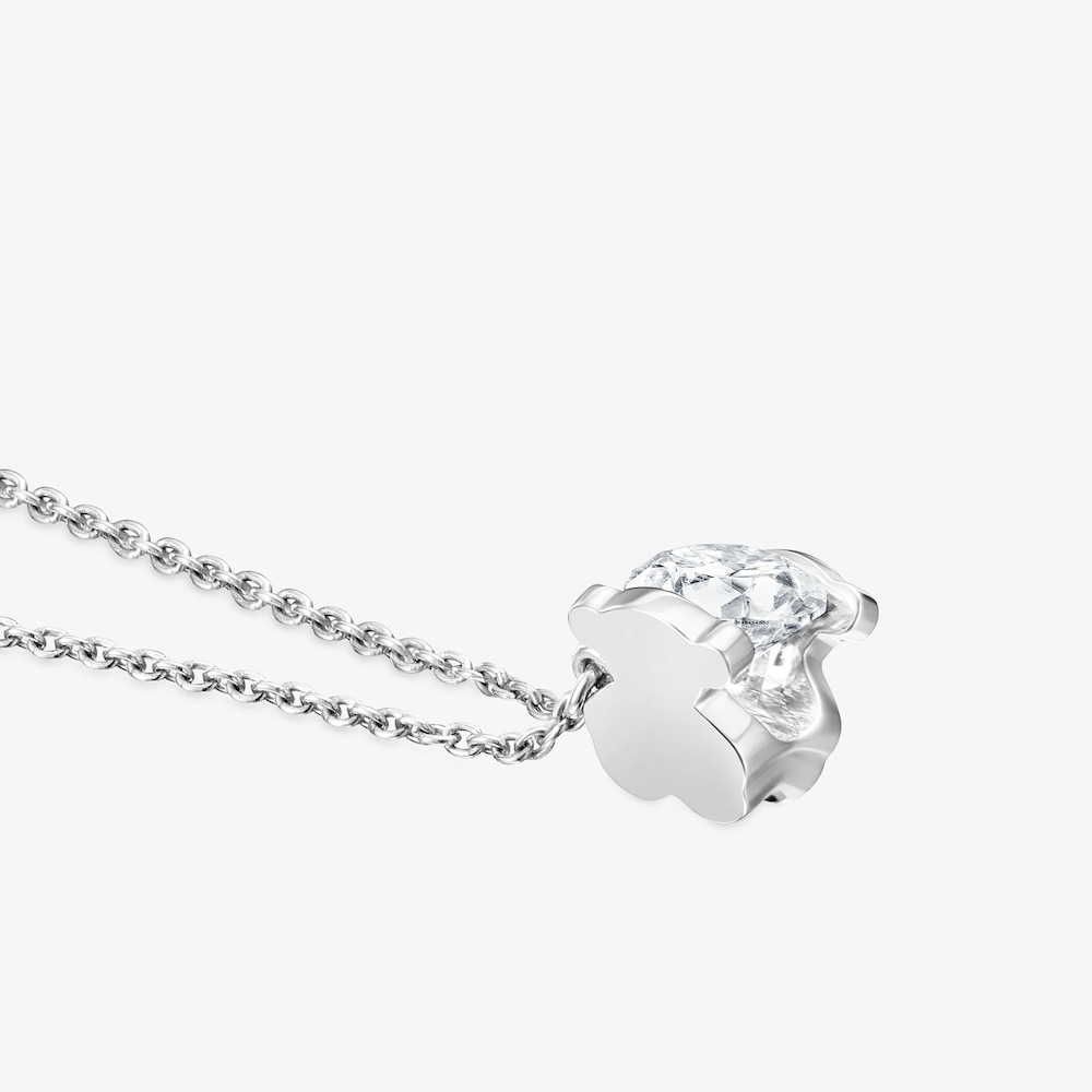 Gargantilla de platino con diamante talla brillante creado en laboratorio 0,50 ct Sweet Diamonds LGD