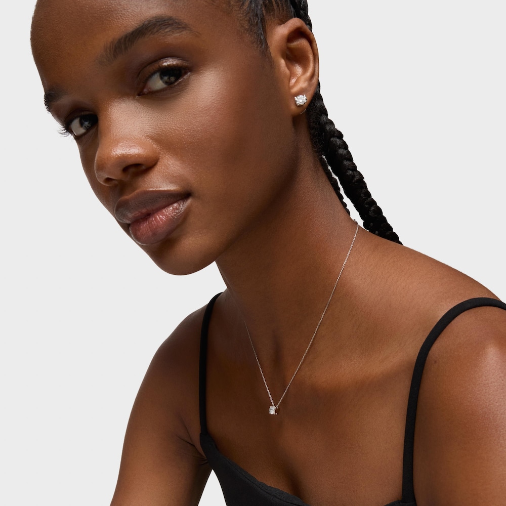 Gargantilla de platino con diamante talla brillante creado en laboratorio 0,50 ct Sweet Diamonds LGD