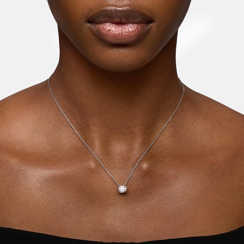 Gargantilla de platino con diamante talla brillante creado en laboratorio 0,50 ct Sweet Diamonds LGD