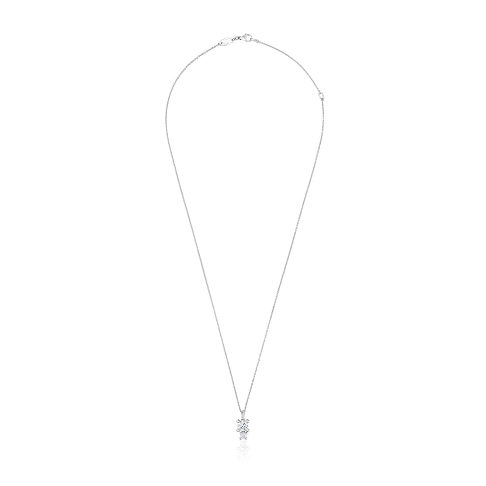 Gargantilla con motivo colgante de platino con diamantes creados en laboratorio 0,58 ct Shine LGD Gargantilla con motivo colgante de platino con diamantes creados en laboratorio 0,58 ct Shine LGD