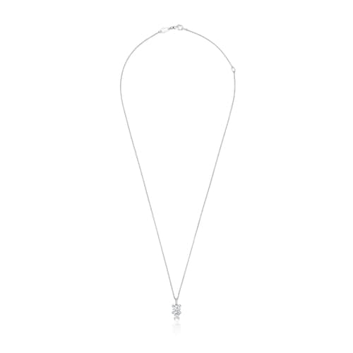 Gargantilla con motivo colgante de platino con diamantes creados en laboratorio 0,58 ct Shine LGD
