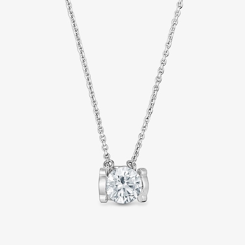 Gargantilha em platina com diamante corte brilhante criado em laborat&oacute;rio 0,70&nbsp;ct TOUS Sweet Diamonds LGD