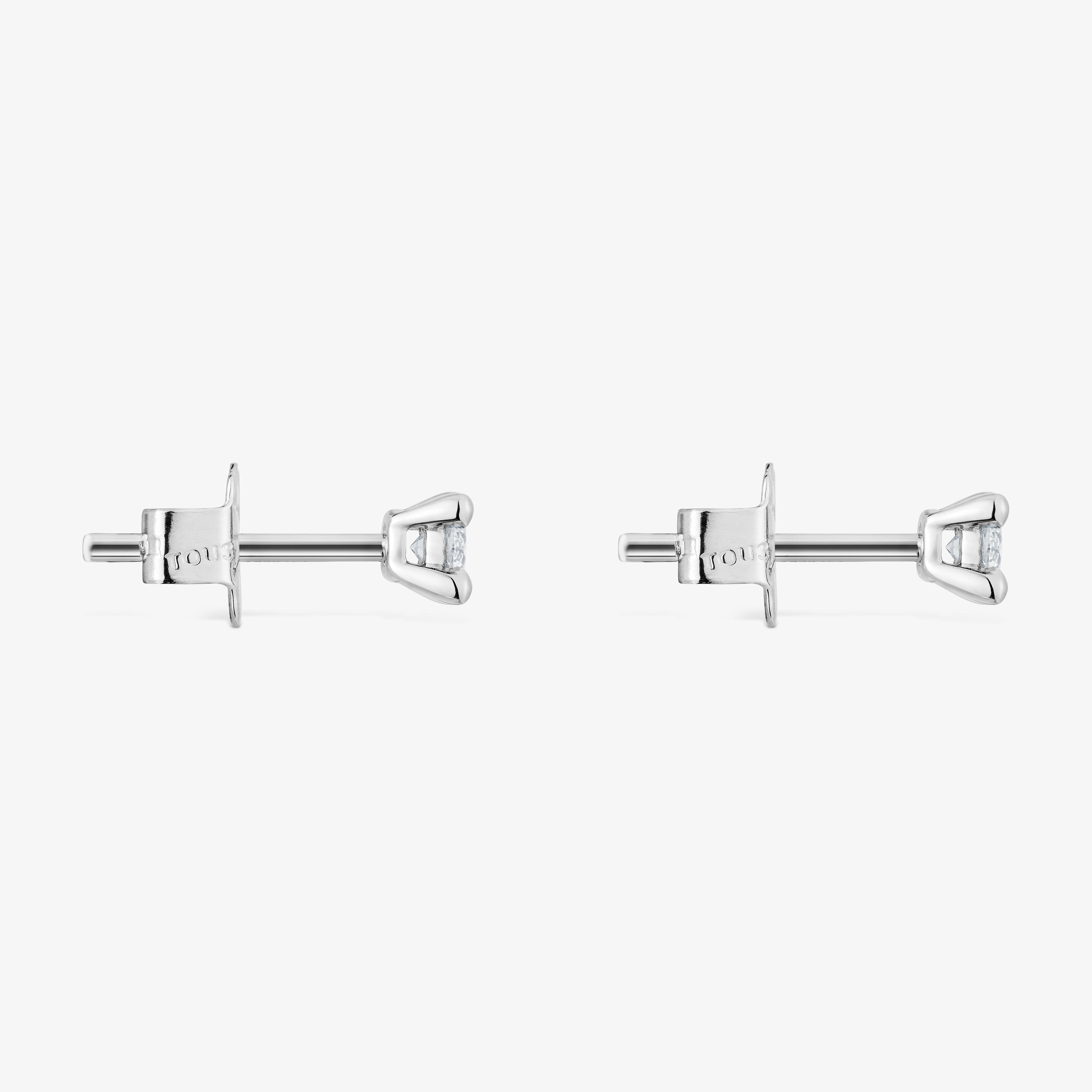 Platinum Earrings with 0.17ct lab-grown diamonds TOUS Shine LGD