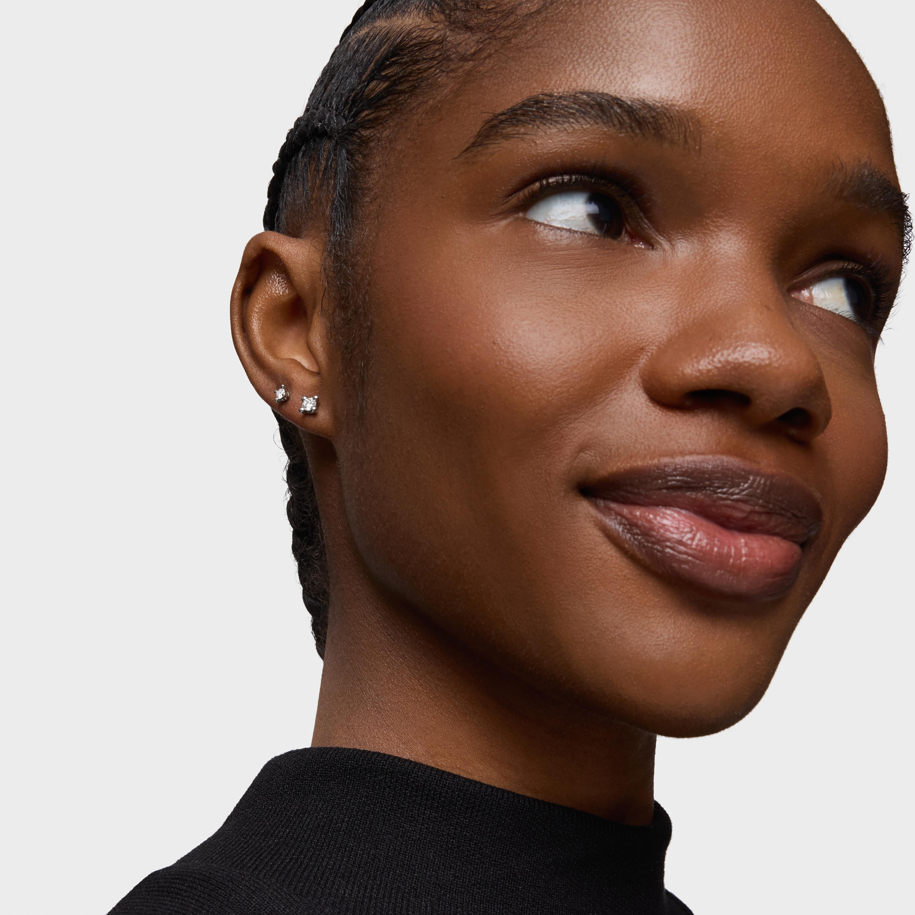 Platinum Earrings with 0.17ct lab-grown diamonds TOUS Shine LGD