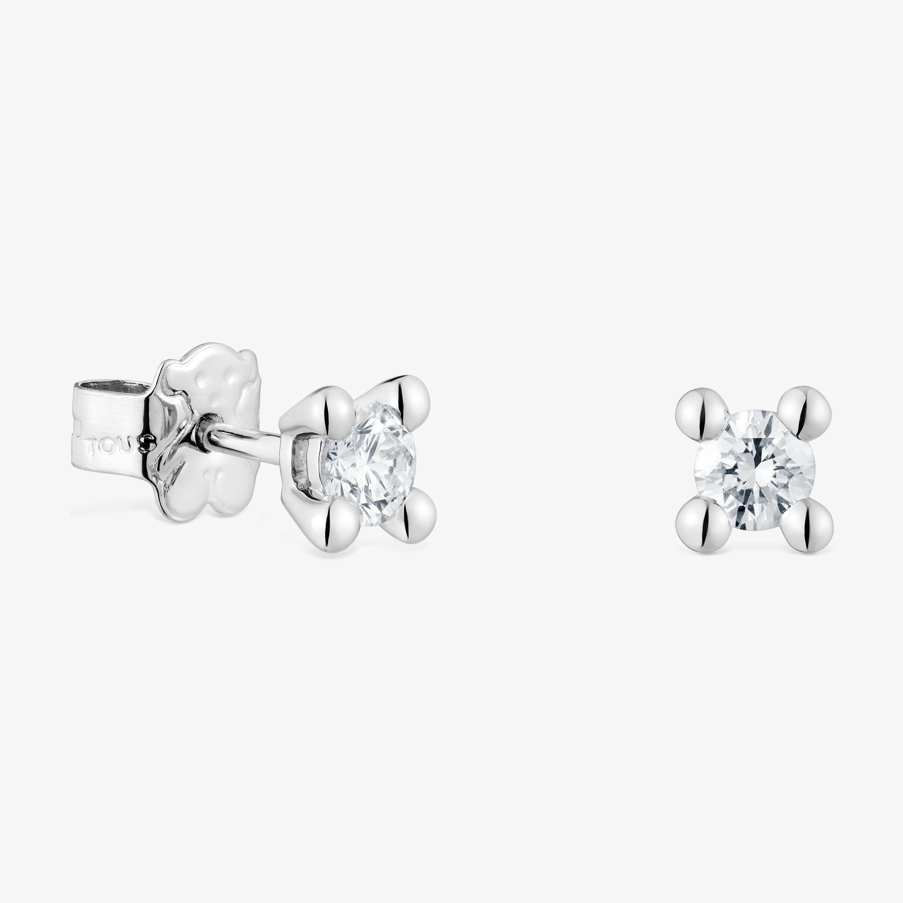 Platinum Earrings with 0.36ct lab-grown diamonds TOUS Shine LGD