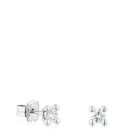 Platinum Earrings with 0,36ct lab-grown diamonds TOUS Shine LGD