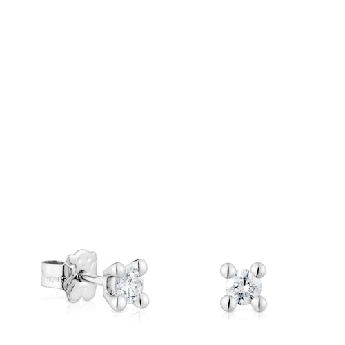 Platinum Earrings with 0,36ct lab-grown diamonds TOUS Shine LGD