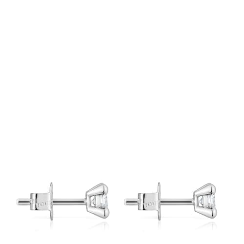 Platinum Earrings with 0,36ct lab-grown diamonds TOUS Shine LGD