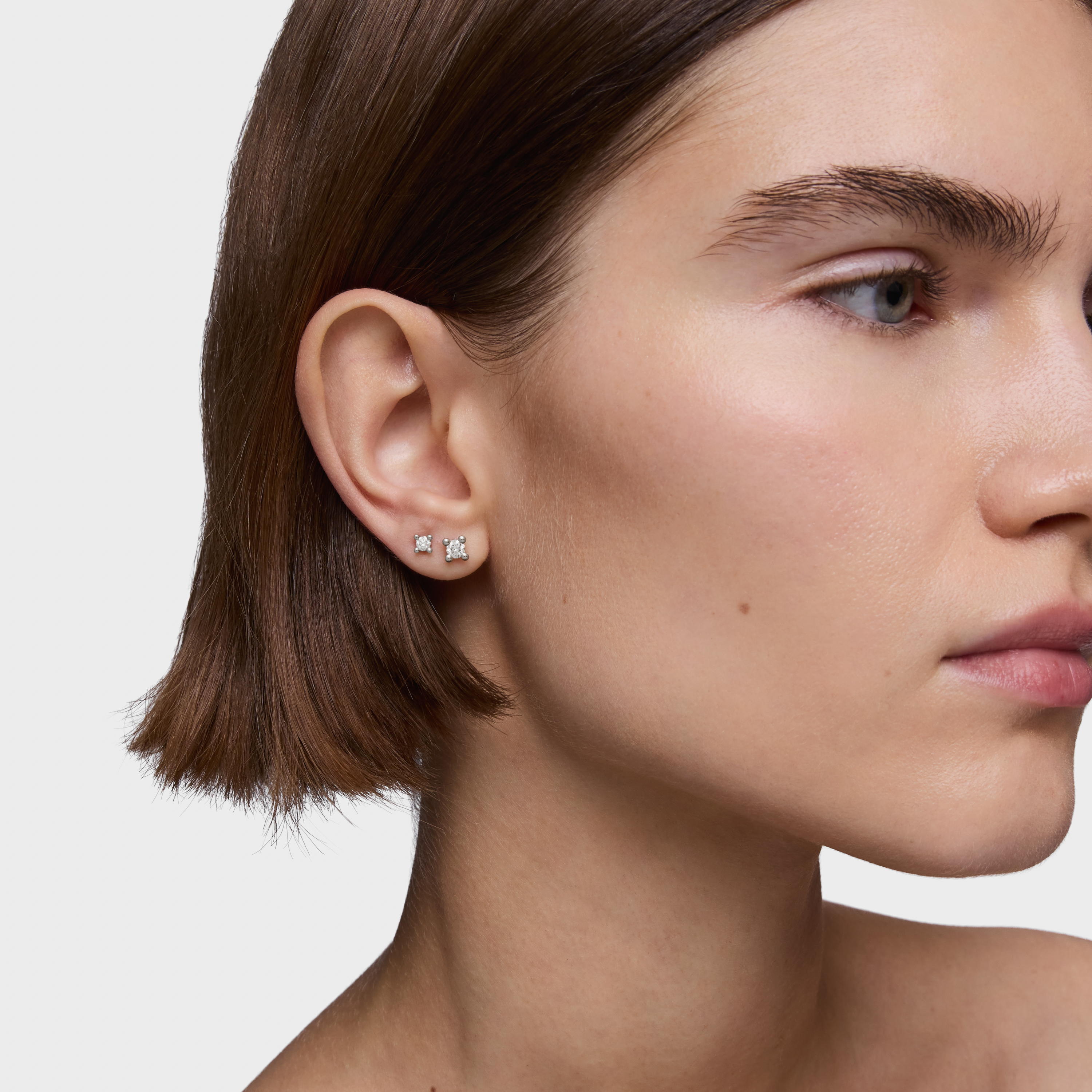 Platinum Earrings with 0.36ct lab-grown diamonds TOUS Shine LGD