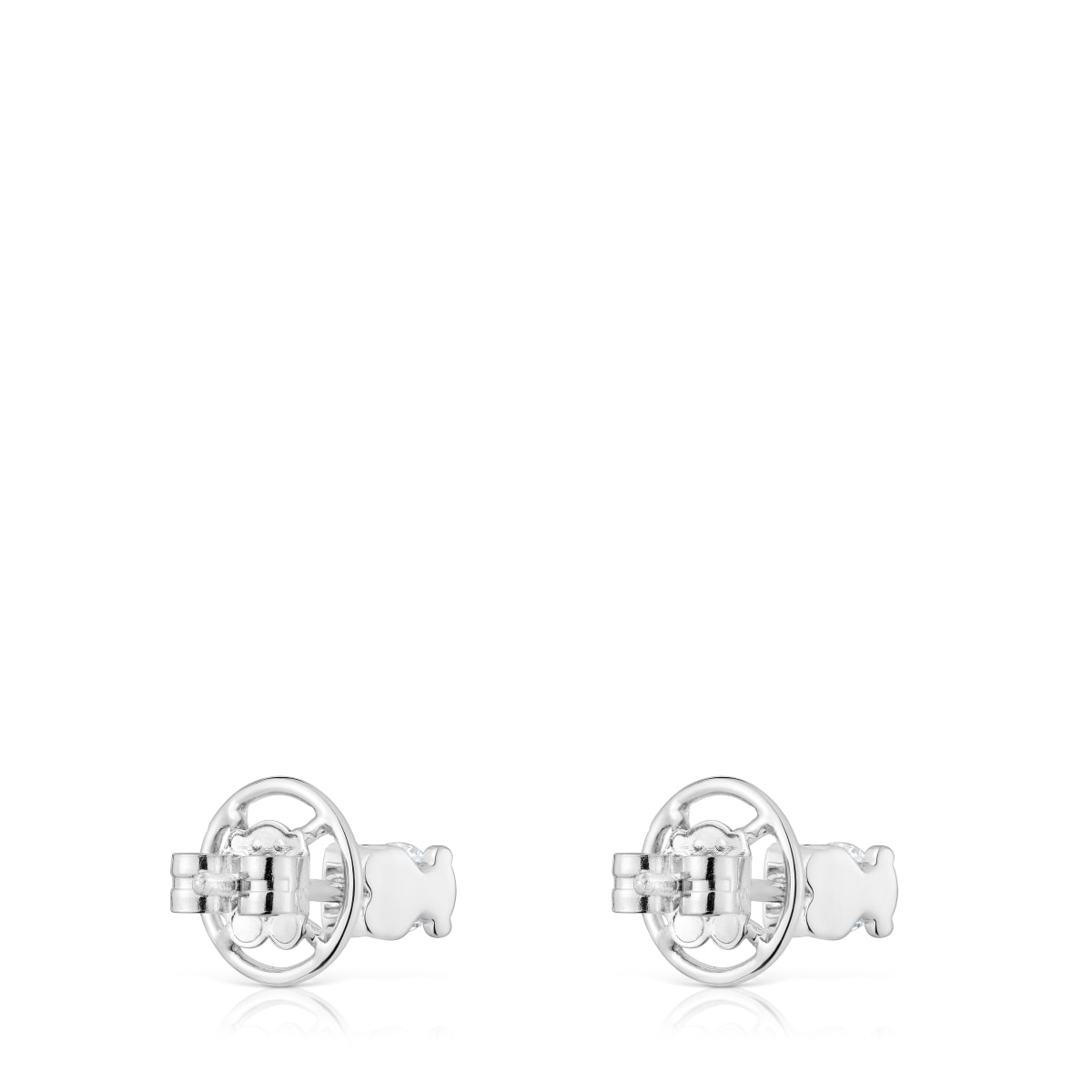 Short platinum Earrings with 0,50ct lab-grown diamonds TOUS Sweet Diamonds LGD