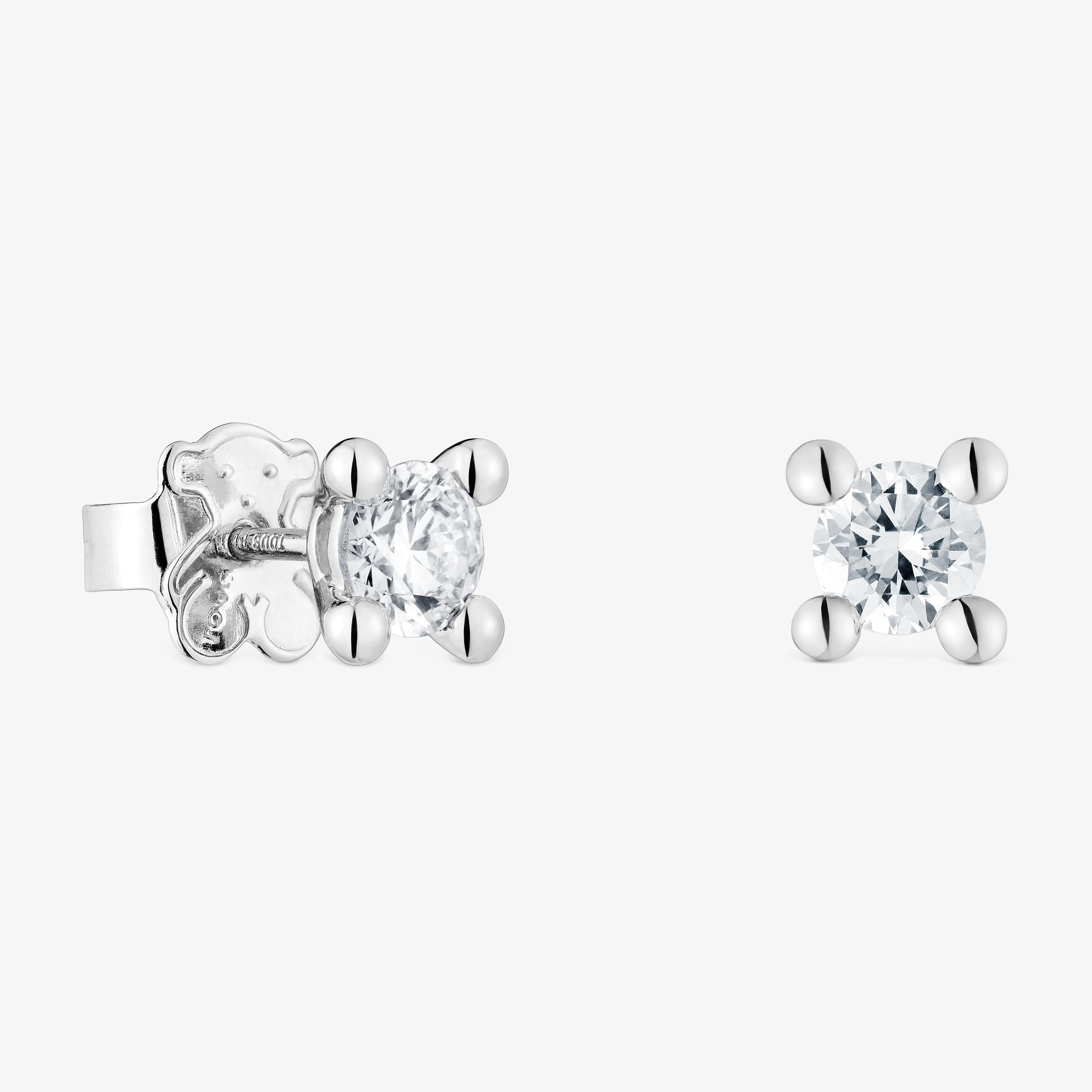 Platinum Earrings with 0.74ct lab-grown diamonds TOUS Shine LGD