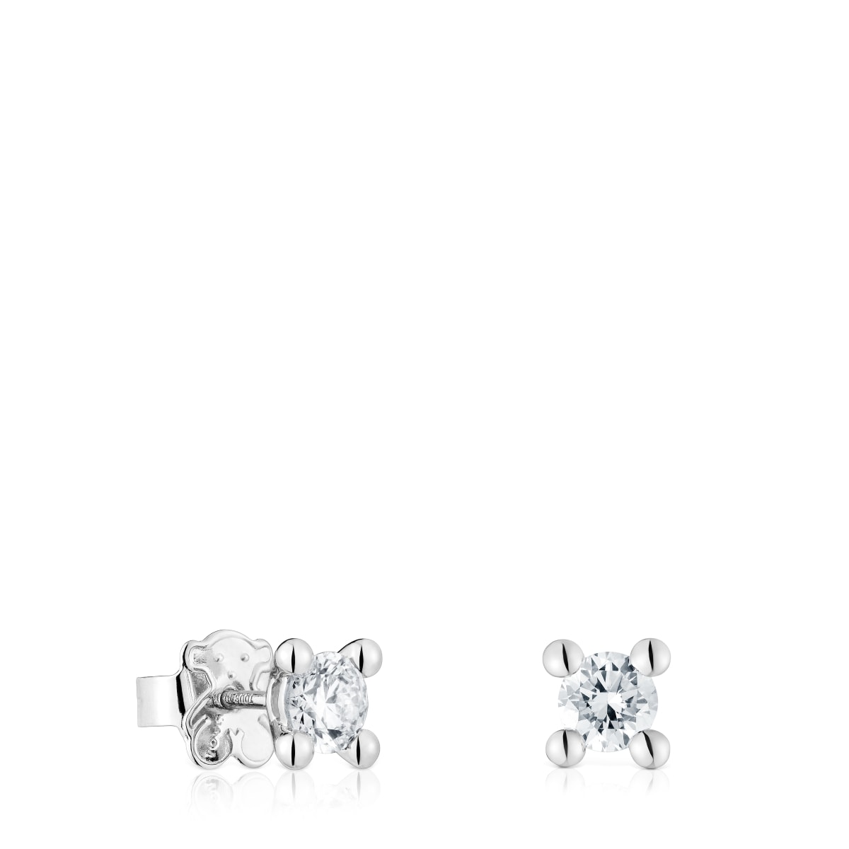 Platinum Earrings with 0,74ct lab-grown diamonds TOUS Shine LGD
