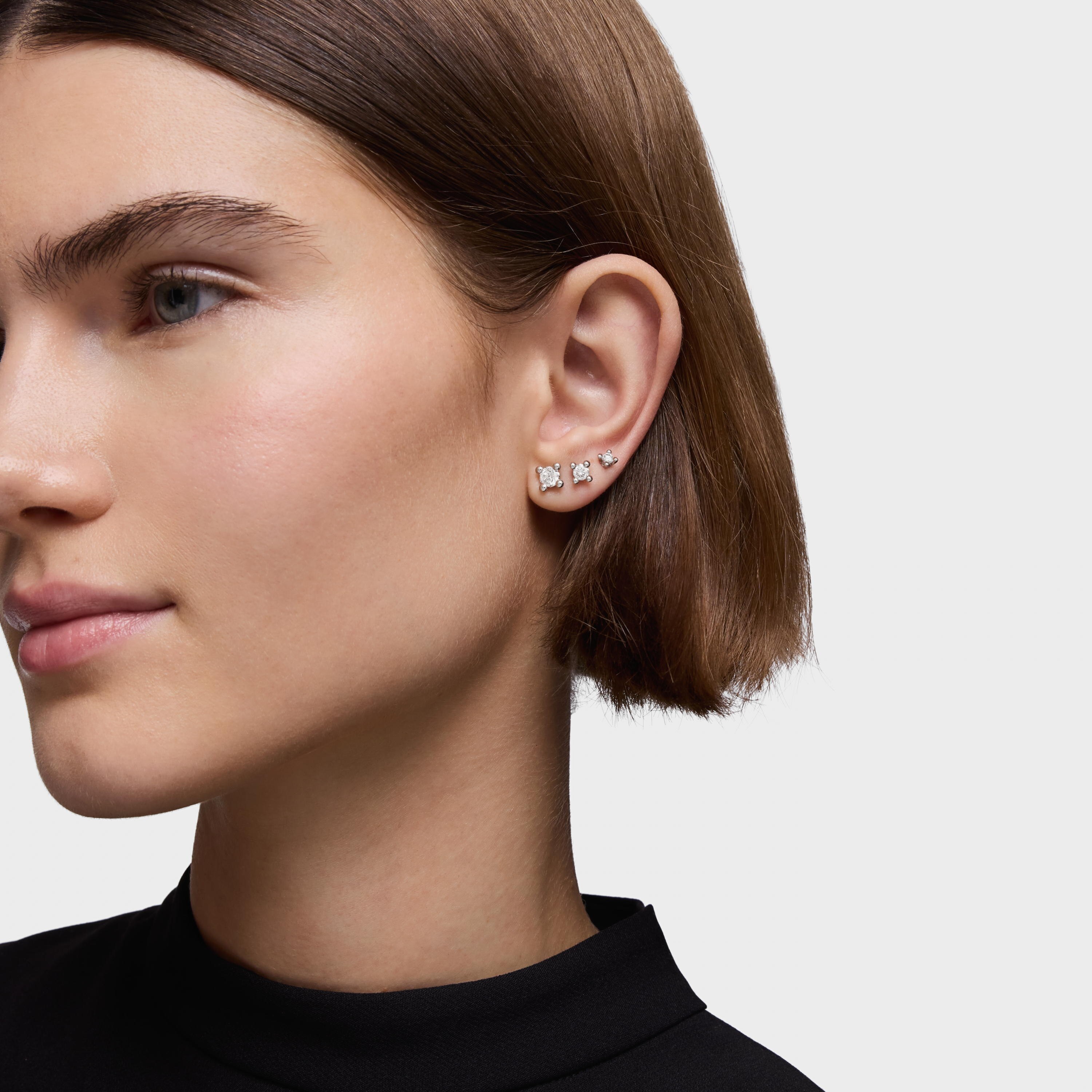 Platinum Earrings with 0.74ct lab-grown diamonds TOUS Shine LGD